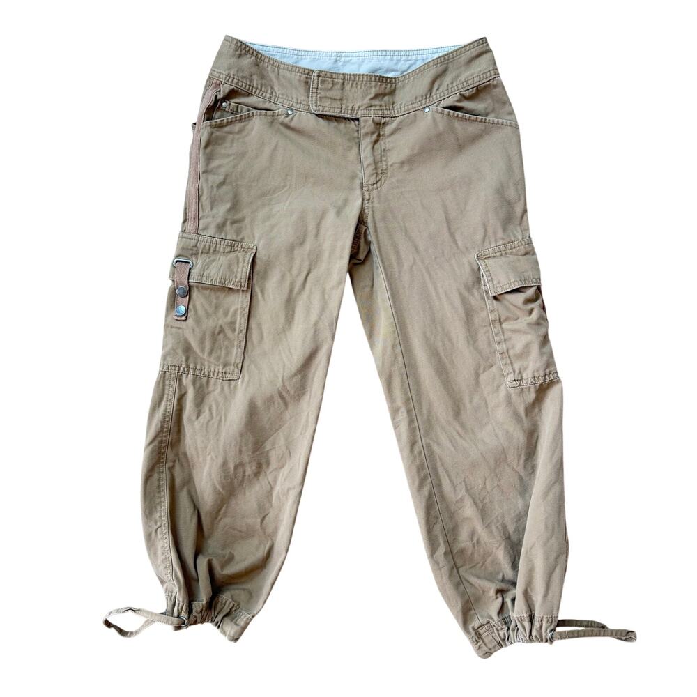 Vintage Y2K The North Face Cargo Utility Capri Pants Khaki A5 Women’s Size 6